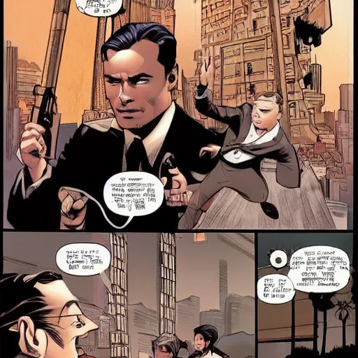 Prompt: the movie inception, comic book