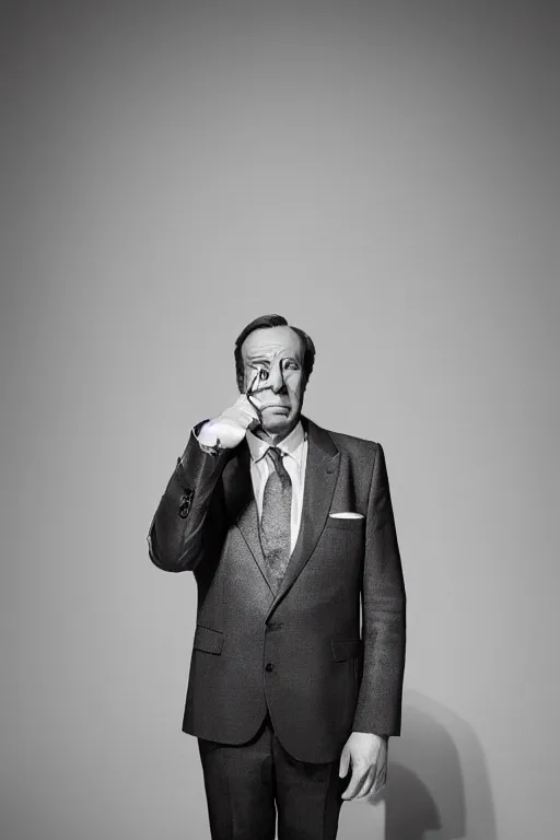 Image similar to Saul Goodman portrait photo by Mark Mann and Lorenzo Agius , award winning, atmosphere, lighting, 1x