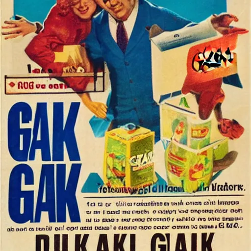 Image similar to advertisement for GAK, GAK advert