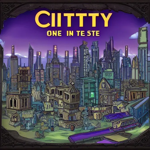 Image similar to city in the style of arcane series