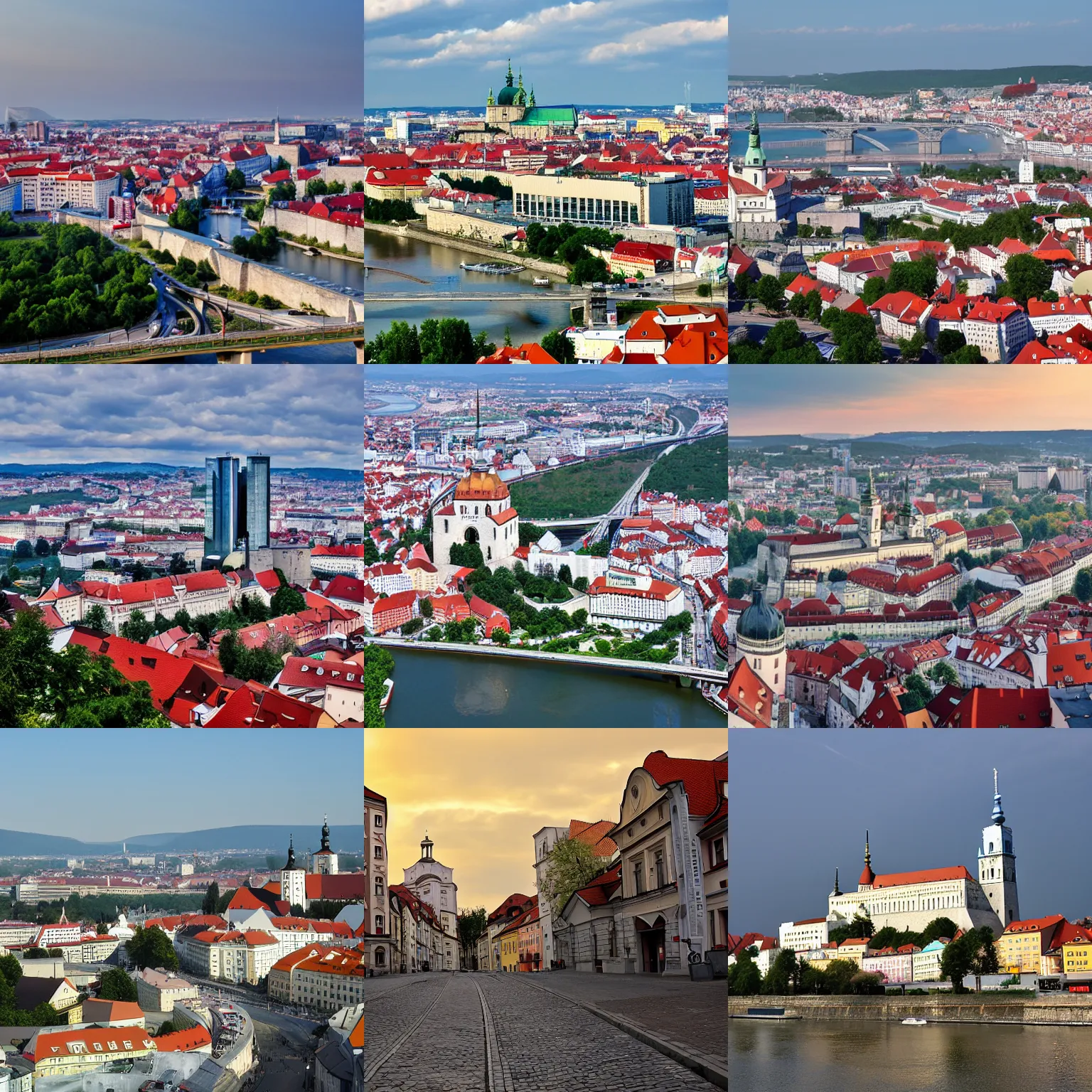 Prompt: Bratislava in year 2100