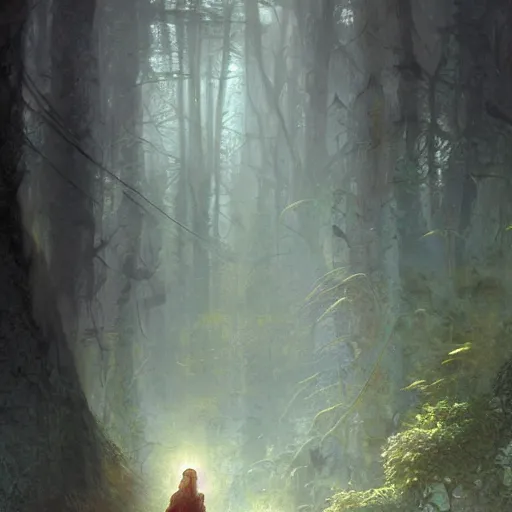 Prompt: sci-fi forest digital painting, artstation, concept art, soft light, hdri, smooth, sharp focus, illustration, fantasy, intricate, elegant, highly detailed, D&D, matte painting, in the style of Greg Rutkowski and Alphonse Mucha and artemisia, 8k, highly detailed, jurgens, rutkowski, bouguereau, pastoral, rustic, georgic