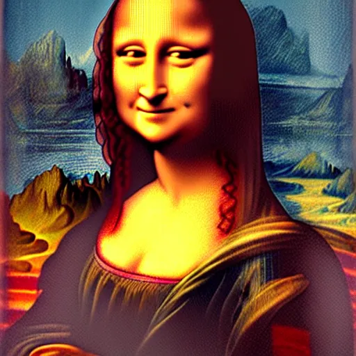 Prompt: the mona lisa in the style of a zootopia character