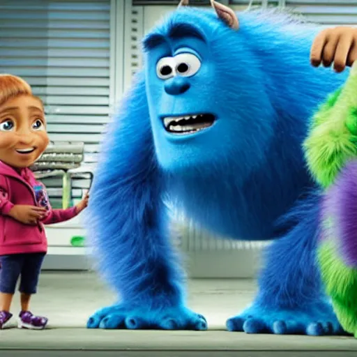 Image similar to kevin hart in monsters inc