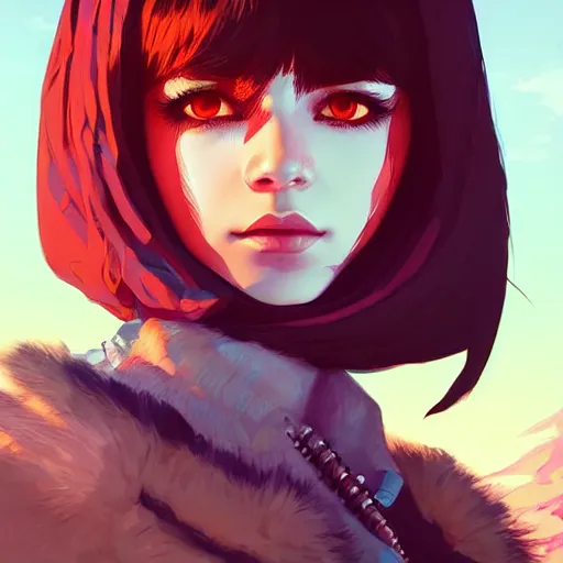 Image similar to a portrait of a beautiful apocalyptic gypsy, art by ilya kuvshinov and wlop and artgerm and josan gonzalez, digital art, highly detailed, intricate, sharp focus, trending on artstation hq, deviantart, pinterest, unreal engine 5, 4 k uhd image