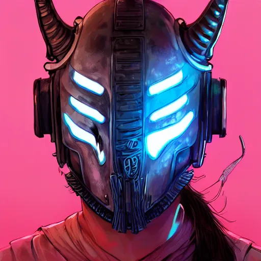 Image similar to cyberpunk viking helmet mask warrior goddess robot ninja fantasy, art gta 5 cover, official fanart behance hd artstation by jesper ejsing, by rhads, makoto shinkai and lois van baarle, ilya kuvshinov, ossdraws