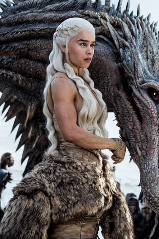 Image similar to still of arnold schwarzenegger as daenerys targaryen in game of thrones ( 2 0 1 1 ), promotional still