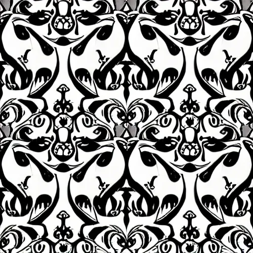 Image similar to distorted calavera seamless pattern