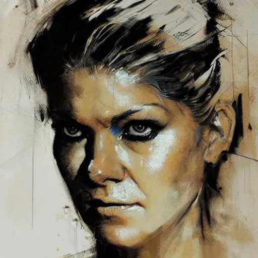 Image similar to portrait of maxima, artwork by guy denning and charlie bowater,