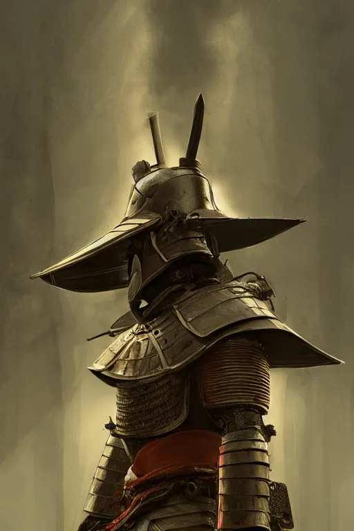 Prompt: mugshot, portrait of a legendary Samurai in full armor, dramatic lighting, cinematic, establishing shot, extremly high detail, photo realistic, cinematic lighting, post processed, concept art, artstation, matte painting, style by eddie mendoza, raphael lacoste, alex ross