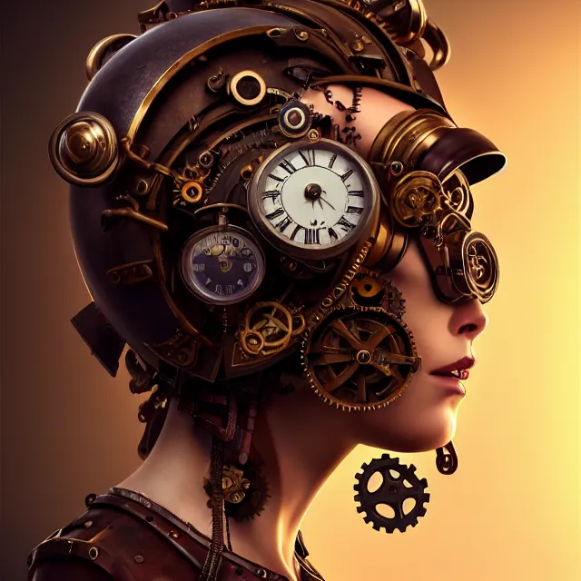 Prompt: epic professional digital portrait art award winning product photography of a steampunk computer ,best on artstation, cgsociety, wlop, Behance, pixiv, astonishing, impressive, outstanding, epic, cinematic, stunning, gorgeous, concept artwork, much detail, much wow, masterpiece.