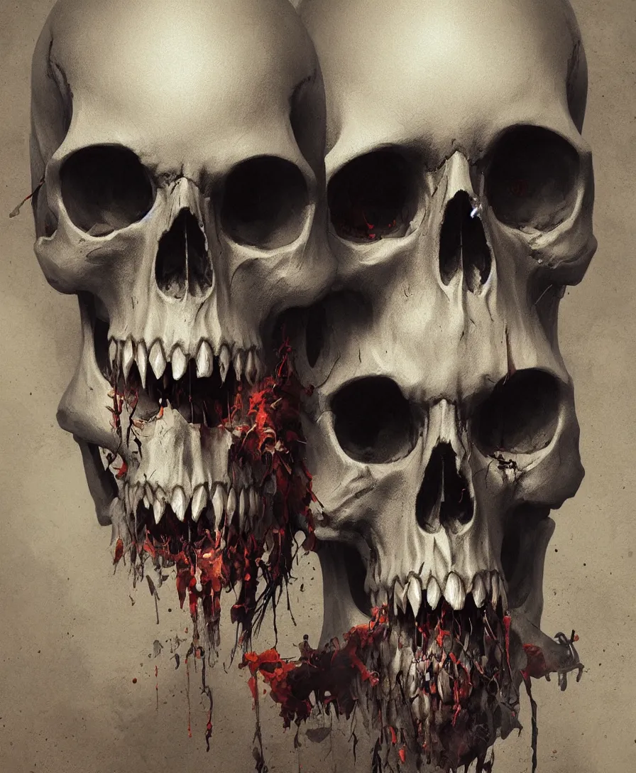 Prompt: skull speaking, art by greg rutkowski, intricate, ultra detailed, photorealistic, vibrante colors, colorful, trending on artstation, 4 k, 8 k