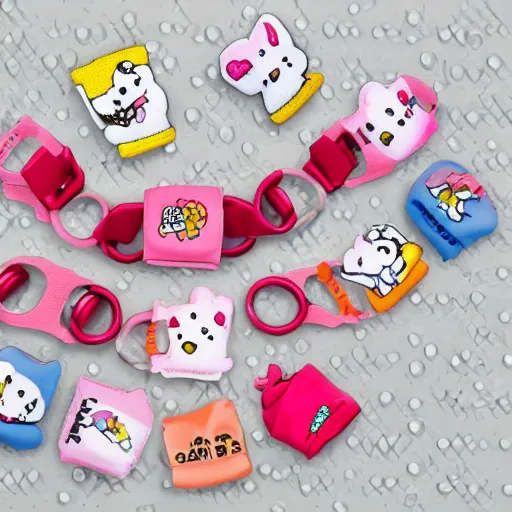 Image similar to photo of sanrio handcuffs