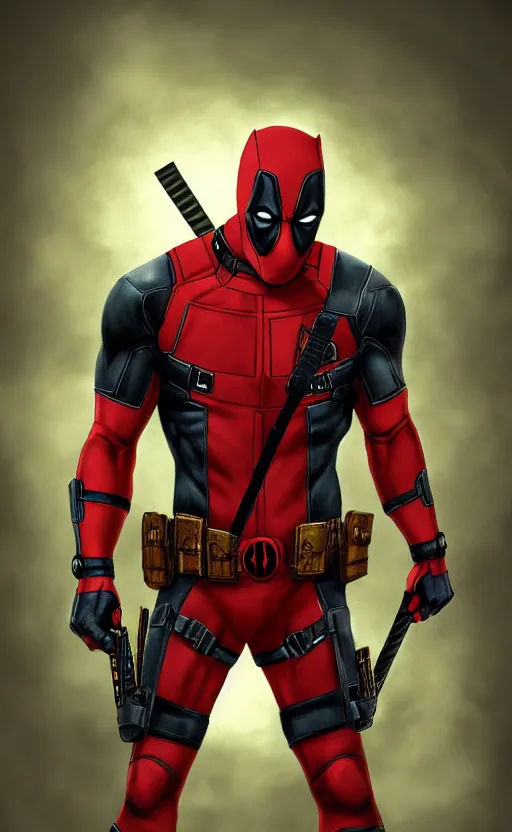 Image similar to deadpool as batman, dynamic lighting, photorealistic fantasy concept art, trending on art station, stunning visuals, terrifying, creative, cinematic