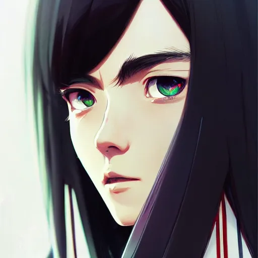 Image similar to a beautiful illustration of rosstran's nima character design, by guweiz and wlop and ilya kuvshinov and artgerm and makoto shinkai and studio ghibli, symmetrical eyes, aesthetic, gorgeous, stunning, alluring, attractive, artstation, deviantart, pinterest, digital art