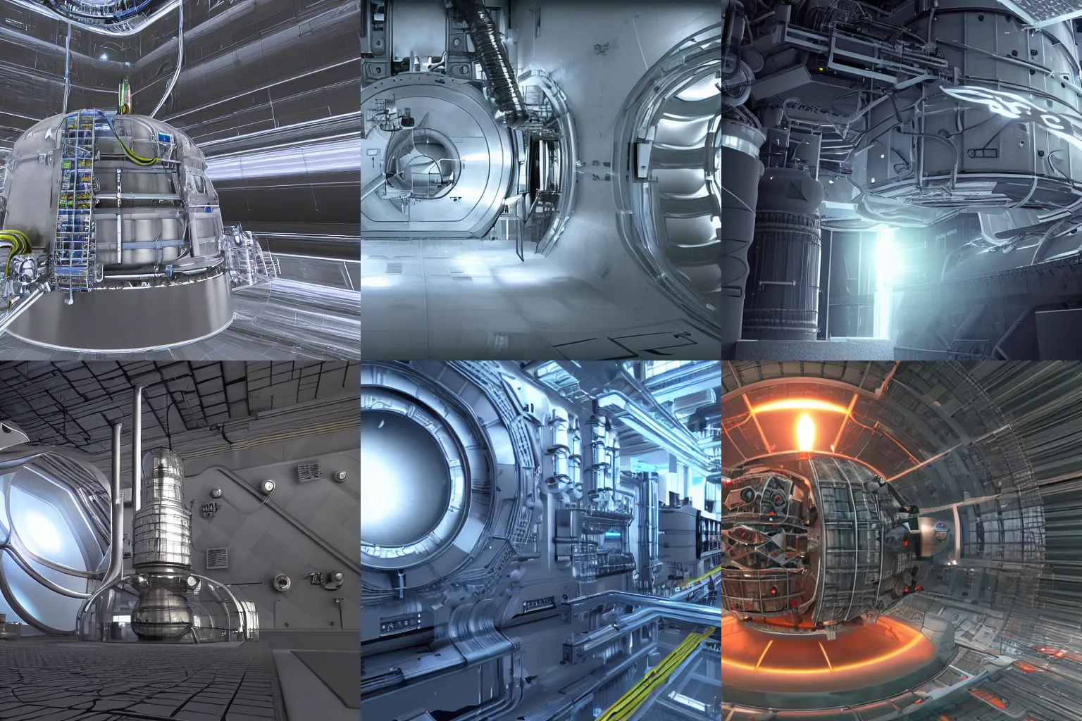 Prompt: hadron antimatter vacuum reactor. Photorealistic. 4k. God rays. Highly detailed. VRay Rendering. Unreal Engine.