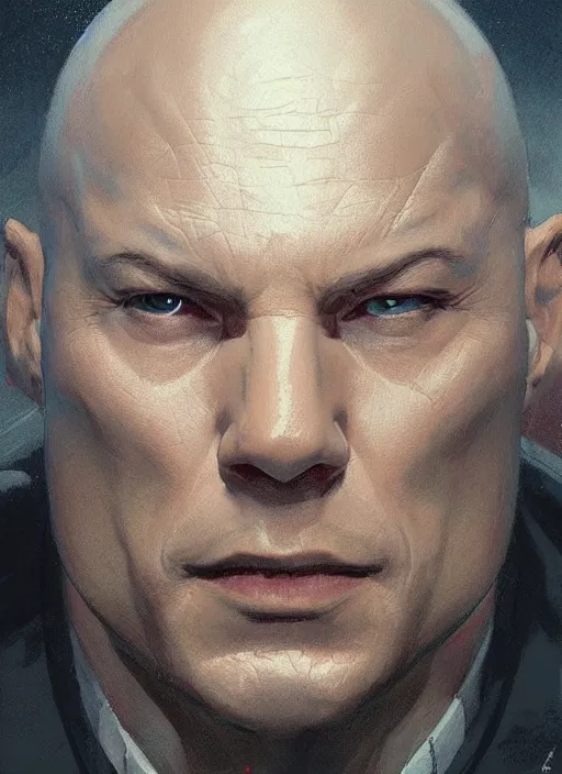 Prompt: very detailed masterpiece painting of professor x from x - men : the animated series ( 1 9 9 2 ), portrait, artstation, concept art by greg rutkowski