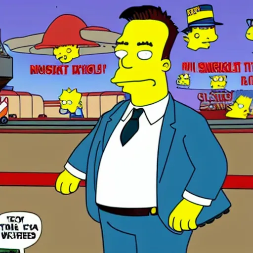 Elon Musk in the Simpsons. | Stable Diffusion | OpenArt