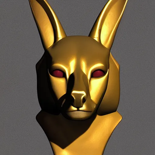 Prompt: anubis head, highly detailed, digital sculpture, colored