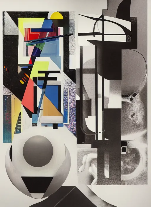 Image similar to typography, futuristic fine lasers tracing, futuristic japan rural nature touring and ceramics, steven meisel, kaws, rolf armstrong, mondrian, kandinsky, perfect geometry abstract acrylic, octane hyperrealism photorealistic airbrush collage painting, dark monochrome, fluorescent colors, minimalist rule of thirds, eighties eros