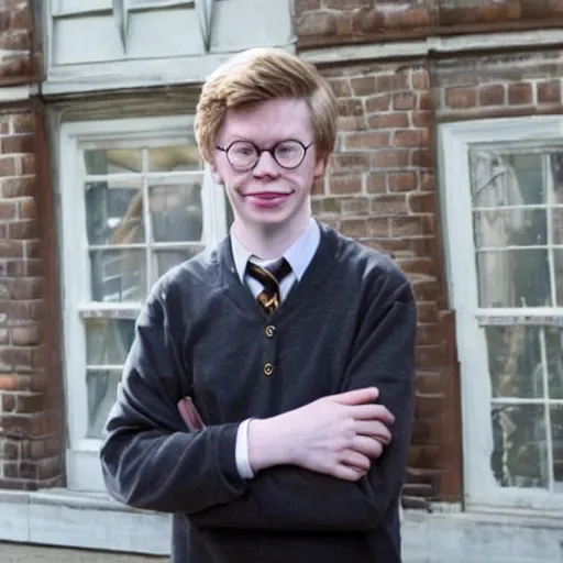 Prompt: Hank Green as Harry Potter