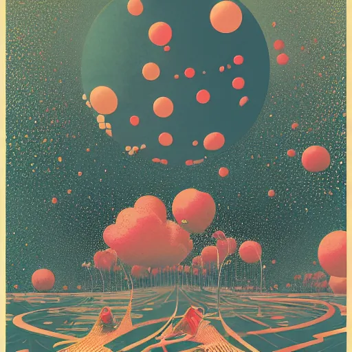 Image similar to illustration of Happiness, by Victo Ngai and James Gilleard and Bruce Pennington