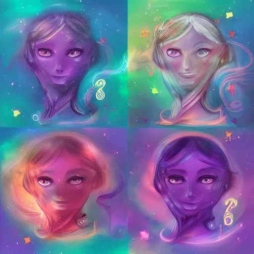 Image similar to dreamlike composition of the zodiac signs, pastel colors, colorful, digital drawing, artstation winner, procreate drawing