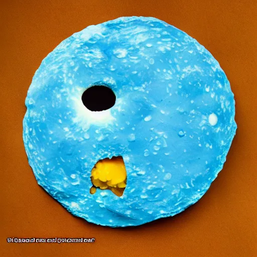 Image similar to the moon made out of cheddar cheese