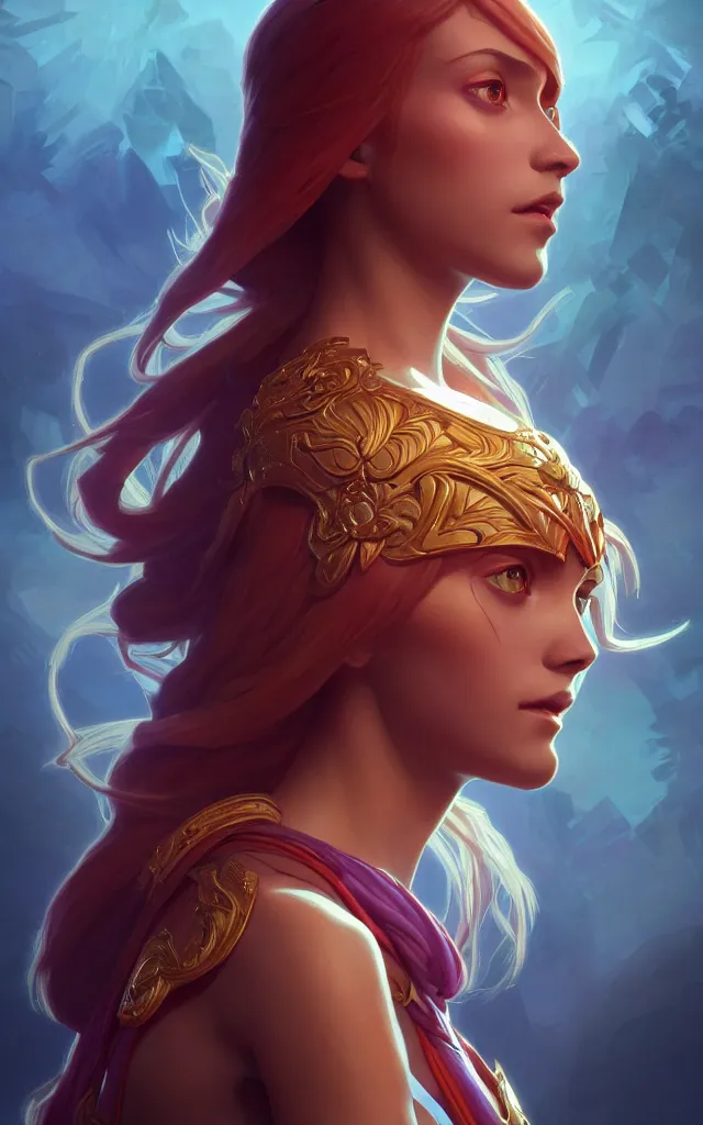 Prompt: symmetry full body portrait of lina, dota 2, global illumination. close - up shot. intricate, elegant, highly detailed, digital painting, artstation, concept art, smooth, sharp focus, illustration, art by artgerm and greg rutkowski and alphonse mucha