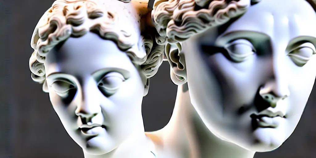 Image similar to ancient greek sculpture of rihanna, white marble, ultra realistic, studio photo, detailed.