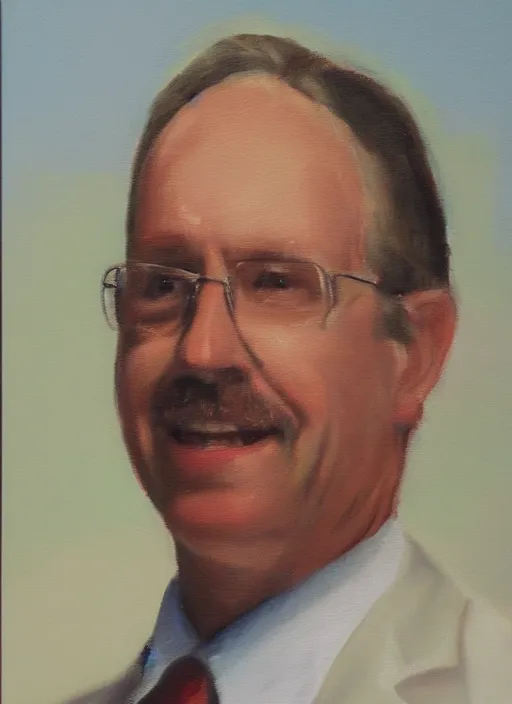 Image similar to An Oil Painting of Dr. Michael Heiser