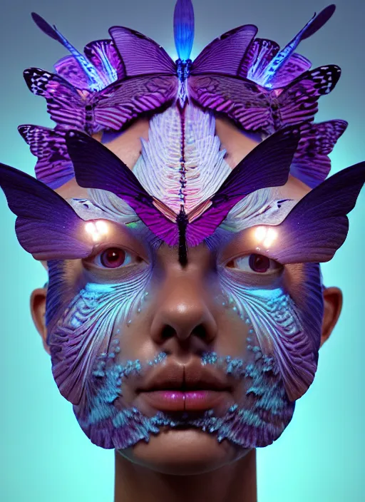 3 d goddess butterfly face portrait, sigma 5 0 0 mm f | Stable ...