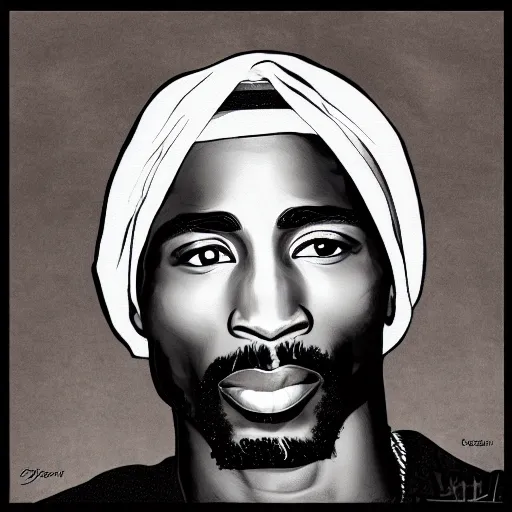 Image similar to if tupac was a woman