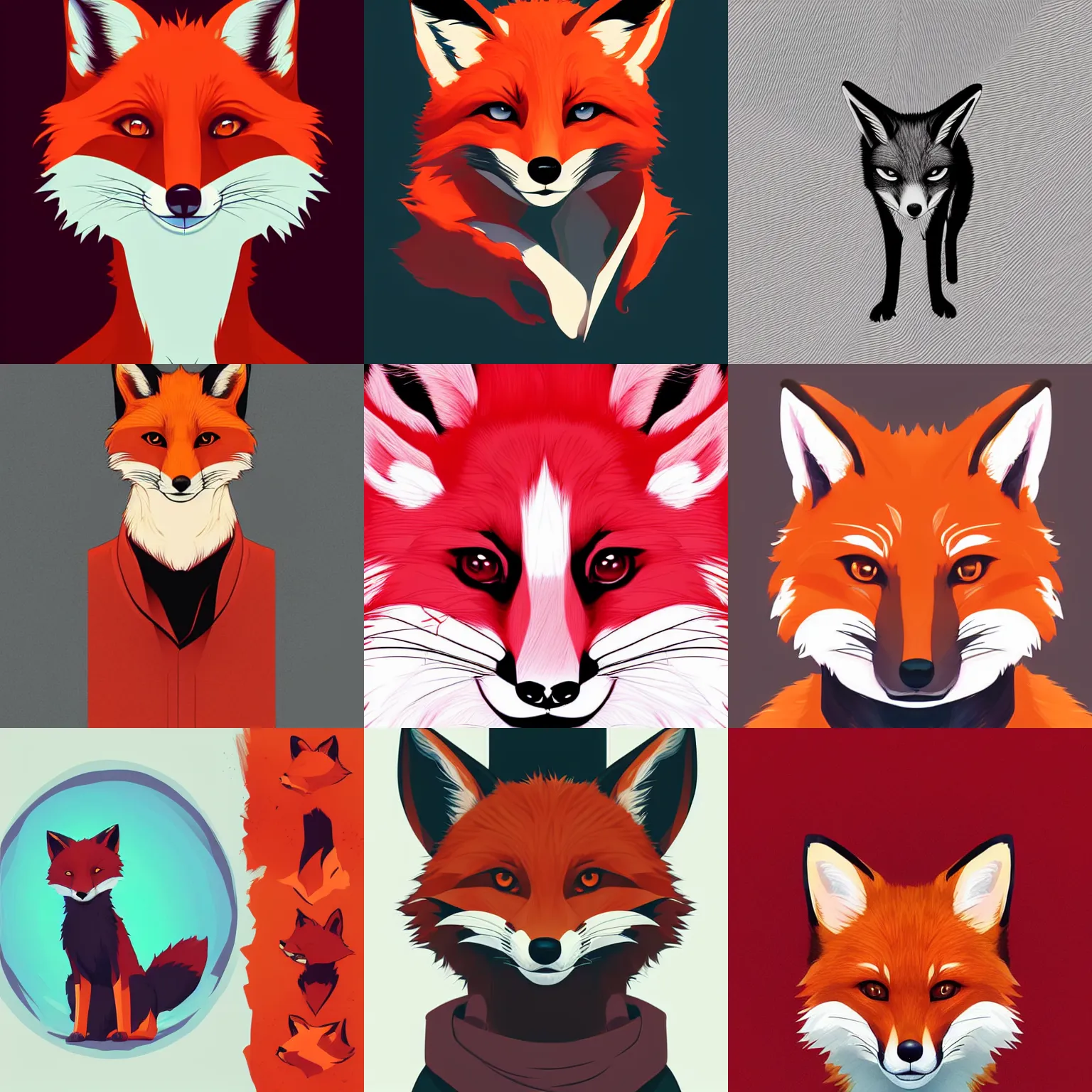 Prompt: red fox fursona. clean cel shaded vector art. minimalist illustration art by lois van baarle, artgerm, helen huang, by makoto shinkai and ilya kuvshinov, rossdraws