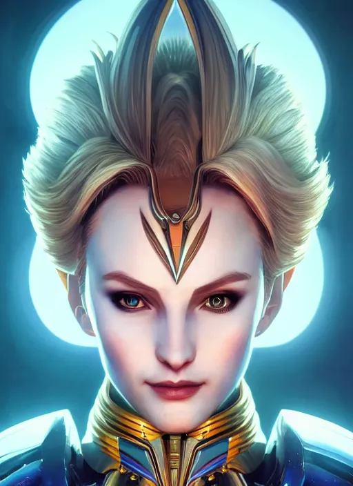 Image similar to symmetry!! portrait of sailor uranus! alien in the style of horizon zero dawn, machine face, intricate, elegant, highly detailed, digital painting, artstation, concept art, smooth, sharp focus, illustration, art by artgerm and greg rutkowski and alphonse mucha, 8 k