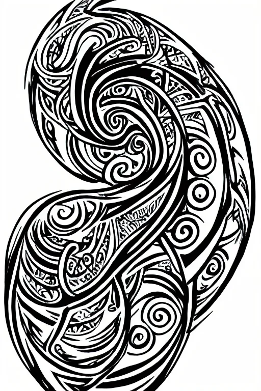 Image similar to a simple tattoo design of flying birds in a 8 shape spiral, black ink, logo