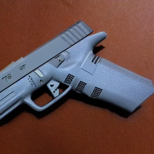 Prompt: origami glock 17