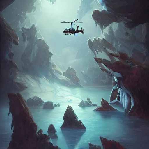 Prompt: helicopter-shaped ice-block in a savannah, matte fantasy painting, DeviantArt Artstation, by Jason Felix by Steve Argyle by Tyler Jacobson by Peter Mohrbacher, cinematic lighting