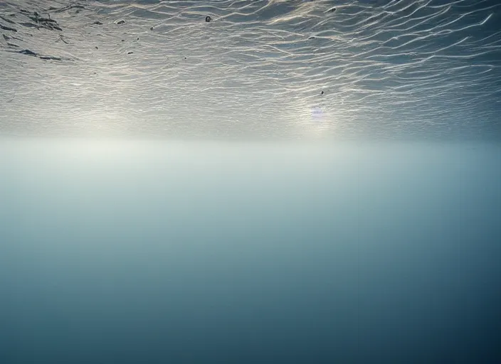 Prompt: underwater kelp forest beneath the ice of europa, award winning photograph