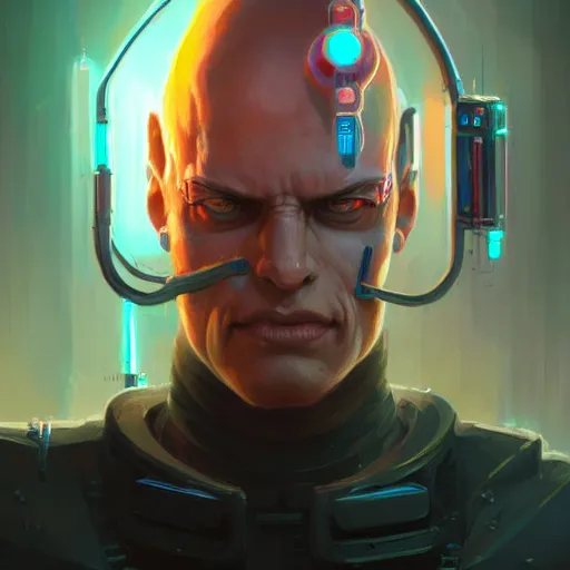 Prompt: a portrait of Ben Shapiro, cybernetic pinhead, cyberpunk concept art by pete mohrbacher and wlop and artgerm and josan gonzales, digital art, highly detailed, intricate, sci-fi, sharp focus, Trending on Artstation HQ, deviantart, unreal engine 5, 4K UHD image