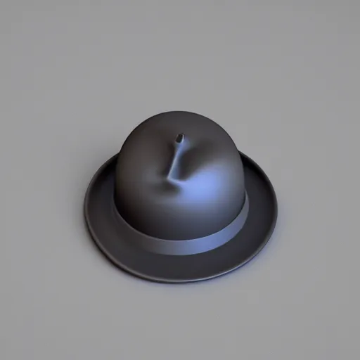 Image similar to isometric rendered 3 d object of hat, centralised, mohamed chahin, blender cycles render ultra detail, no background