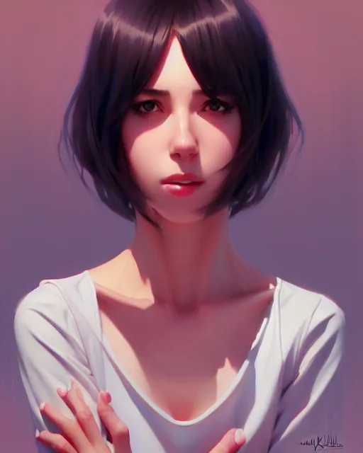 Image similar to i dont have my live in my hands!!!, fine - face, audrey plaza, realistic shaded perfect face, fine details. anime. realistic shaded lighting poster by ilya kuvshinov, magali villeneuve, artgerm, jeremy lipkin and michael garmash and rob rey