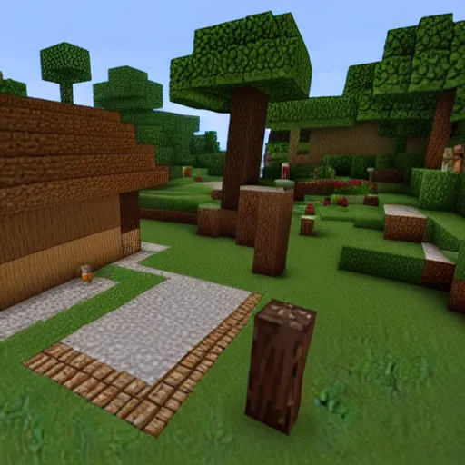 Image similar to Minecraft Japanese village