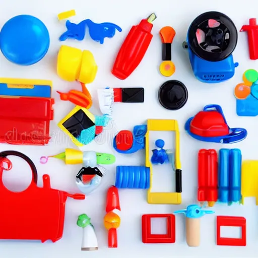 Image similar to activity kits toys for the children isolated on the white background photo quality stock photobank