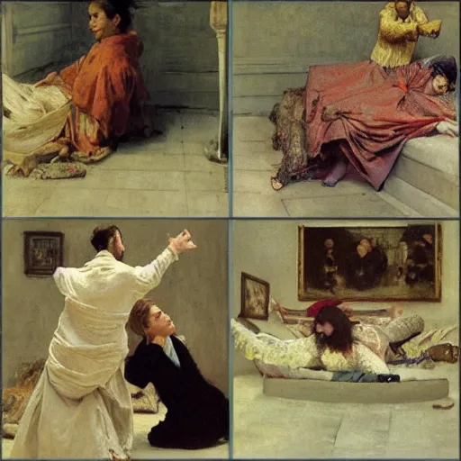 Image similar to internet meme loss, loss comic, by ilya repin