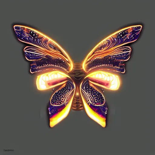 Prompt: moth monster, glowing, symmetrical, highly detailed, digital art, sharp focus, trending on art station, anime art style