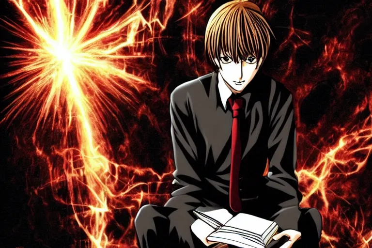 Image similar to yagami light, notebook, death note,