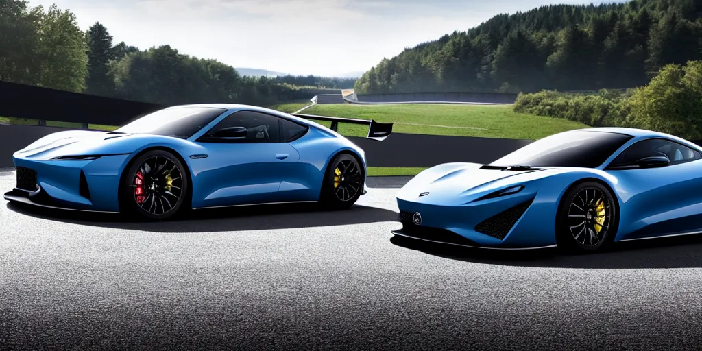 Image similar to 2 0 2 3 sport car 4 k on the nurburgring