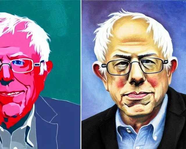 Prompt: impressionist bernie sanders