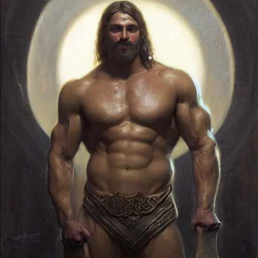 handsome portrait of a spartan guy bodybuilder posing, | Stable ...